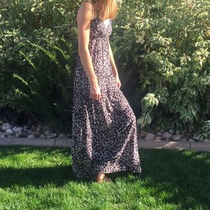 Cheetah Print Maxi Dress